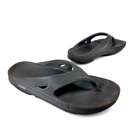 OOFOS Shoes - OOFOS Original Sport Recovery Sandal Size 9 Charcoal Grey Flip Flops Athleisure
